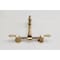 Kingston Brass Two-Handle Wall Mount Bridge Kitchen Faucet, Antique Brass KS2443BAL - alternate 4