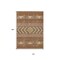 Homeroots 10' X 14' Orange Wheat And Taupe Southwestern Washable Indoor Outdoor Area Rug 613944 - alternate 5