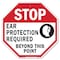 Signmission Stop Ear Protection Required Beyond, 10 Inch X 10 Inch, Aluminum Metal Signs OC-A-10-178 - alternate 1