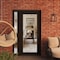 Vdomdoors Front Exterior Prehung Metal-Plastic Door Clear Glass / MANUX 8666 Matte Black / Office Commercial MANUX8666EXD-BLK-W30+12xH80-LH-I - alternate 2