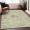 Homeroots 5' X 8' Artichoke Green Mint Green And Taupe Floral Washable Indoor Outdoor Area Rug 589447 - alternate 5
