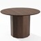 Homeroots 46" Brown Wood Pedestal Base Round Top Dining Table 720949 - alternate 1