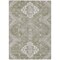 Homeroots 9' X 12' Taupe Beige And Ivory Medallion Washable Indoor Outdoor Area Rug 589054 - alternate 6