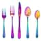 Gibson Home Stravidia 20 Piece Flatware set in Rainbow Stainless Steel 137381.2 - alternate 1