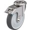 Blickle SS, Kingpin Swivel Caster, PU, 5", Brake LEXR-PATH 125KFD-FI - alternate 1