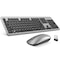 Delton Wireless Slim Computer Keyboard and Mouse Combo -  Silver K100 - alternate 1