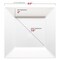 Smarty Had A Party 9.5" White Square Plastic Dinner Plates, 120PK 6919-CASE - alternate 6