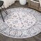 Jonathan Y Modern Persian Vintage Light Gray/Red 5 ft Round Area Rug MDP107A-5R - alternate 1