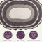 Lavish Home Reversible Bathroom Rug Set, Gray, 2-Pieces, 32 inx20 in/24 inx17 in ST-BATH7-OSG - alternate 4