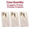 Smarty Had A Party Gold Plastic Cutlery White Pocket Napkin Set - Napkins, Forks, Knives, Spoons (70 Guests), 280PK 770-G-CASE - alternate 5