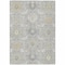 Homeroots 9' X 12' Gray Ivory And Gold Damask Washable Indoor Outdoor Area Rug 599422 - alternate 7