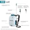 Makita 4 gal Backpack Sprayer, 5 9/16 ft L Hose, Cordless, Includes Battery/Charger XSU02SM1 - alternate 4