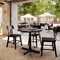 Flash Furniture Commercial 36" Black Faux Marble HPL Tabletop - Black Table Height X Base ST-RD36-BKMAR-T3030-GG - alternate 3