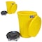 Magnum Tool Yellow 55 Gallon Trash Can Set (Trash Can, Quiet Dolly, and Reinforced Lid) (2 Set) CMTC-CLD0-55Y02 - alternate 1