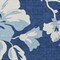 Homeroots 5' X 8' Navy Blue Denim Blue And Ivory Floral Washable Indoor Outdoor Area Rug 589555 - alternate 6