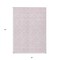 Homeroots 3' X 5' Pink Gray And Ivory Geometric Washable Indoor Outdoor Area Rug 594731 - alternate 8