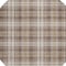 Homeroots 8' Brown Beige And Gold Round Plaid Washable Indoor Outdoor Area Rug 597095 - alternate 8