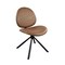 Homeroots Brown and Black Faux Leather And Metal Dining Side Chair 632549 - alternate 6