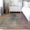 Homeroots 9' X 12' Plum Olive Green And Lavender Abstract Washable Indoor Outdoor Area Rug 588436 - alternate 5