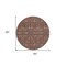 Homeroots 8' Round Red and Dark Blue Round Floral Washable Non Skid Indoor Outdoor Area Rug 564370 - alternate 7