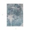 Homeroots 3' X 5' Teal Blue Navy Blue And Gray Abstract Washable Indoor Outdoor Area Rug 582962 - alternate 4