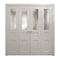Sartodoors Sliding Closet Double Bi-fold Doors 96 x 96 inches, Ego 5011 Painted White Oak, Sturdy Tracks Mold EGO5011DBF-PWO-96x96 (4* 24x96) - alternate 1