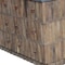 Homeroots 47in Brown Distressed Reclaimed Wood Carved Geometric Six Drawer Buffet Table 606265 - alternate 4
