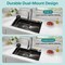 Serenelife Stainless Steel Kitchen Sink Black, Modern and Highly Durable Kitchen Sinks Includes Water Purifier SL7546BK - alternate 3