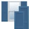 Ekena Millwork True Fit PVC Two Equal Louver Shutters, Sojourn Blue, 18W x 32H, PR TFP101LVF18X032HB - alternate 1