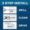 Tapcon 1/4 x 1-1/4 in Black Hex Head Concrete Anchors Corrosion Resistant Climaseal Coating, , 8PK 24111 - alternate 5