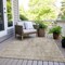 Homeroots 3' X 5' Taupe And Beige Geometric Washable Indoor Outdoor Area Rug 594593 - alternate 7