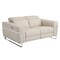 Homeroots 65in Beige And Silver Italian Leather Power Reclining Loveseat 482199 - alternate 5