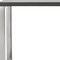 Homeroots 47" Gray and Silver Wood and Stainless Steel Sled Writing Desk 556634 - alternate 6