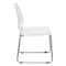 Office Star Products STC Series Sled Base Leg Stack Chair, White / Silver STC8302C2-11 - alternate 4