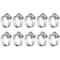 Grizzly Supply Mini Hose Clamp, SAE 4, 304 Stainless Steel, Zinc Screw, 1/4 to 5/8 in Clamping Dia, 10PK   #4MP HC - alternate 1