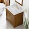 James Martin Vanities Bellshire 36" Single Vanity, Honey Oak w/ 3 CM Carrara Marble Top 660-V36-HNO-3CAR - alternate 6