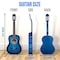 Pyle Pyle Beginner Acoustic Guitar Kit, 3/4 Size, Nylon String, Gig Bag, Strap, Extra Strings, Blue Burst PGACLS82BLU - alternate 6