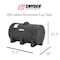 Snyder Industries 300 Gallon Heavy Duty Plastic Horizontal Leg Tank - Black 1320000C94803 - alternate 3