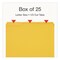 Pendaflex Recycled Colored File Folders, 1/3-Cut Tabs: Assorted, Letter Size, 1" Expansion, Yellow, 25PK 1007022 - alternate 3