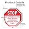 Signmission Stop Use Extreme Caution When Walki, 18 inch X 18 inch, Vinyl Decal, 2PK OC-D-2PACK-18-42 - alternate 3