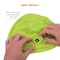 Ergodyne Hat, Lime, 8" L, Knit 16790 - alternate 7