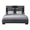 Global Furniture Usa Contemporary Oscar Dark Grey 8 King Bed No Wood Trim 8015 - alternate 1