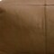 Homeroots 22" Brown Genuine Leather Pouf Ottoman 605990 - alternate 6