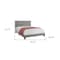 Homeroots Gray Queen Tufted Upholstered Bed Frame 333285 - alternate 3