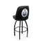 Holland Bar Stool Co Logo Grizzly Edmonton Oilers 25 in. Swivel Counter Stool with Black Wrinkle Finish L048 - alternate 1