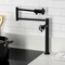 Kingston Brass Deck Mount Pot Filler Faucet with Knurled Handle, Matte Black KS4700RKX - alternate 5