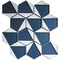 Apollo Tile Mirari 9x11 in. Blue, Gray Glossy Glass 3D Trapezoid Mosaic Wall Tile (3.28 sq ft/case) 5PK APLMNC8811MAA - alternate 1