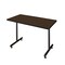 Regency Kobe T-Base Training Seminar Table, 48 in W, 30 in L, Neo Walnut MKTRCT4830NW - alternate 1
