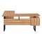 Homeroots 71" Brown and Black L Shape Computer Desk With Three Drawers 489938 - alternate 5