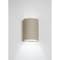 Luxury Lighting Gilly 8.5 in Ceramic Half Cylinder Outdoor Wall Light, Cottonwood Paint Finish, 2PK (2) 100-00-CW-ud-7 - alternate 1